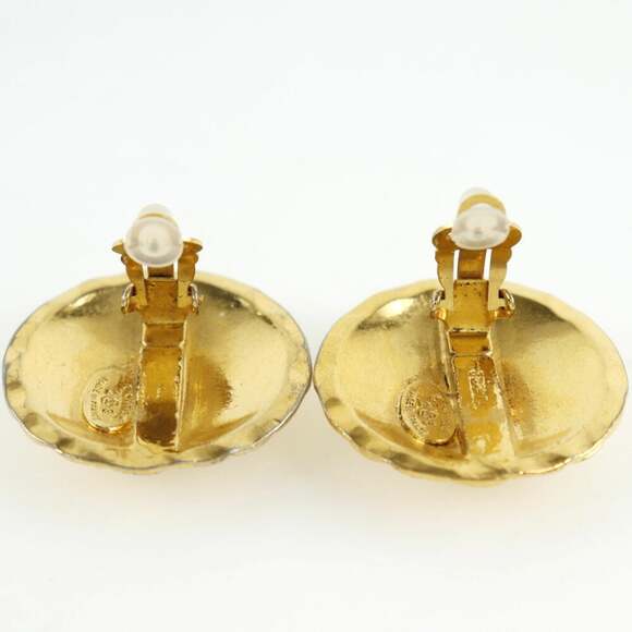 Chanel Cc Logo Clip-On Earrings Gold- #228748C10B
